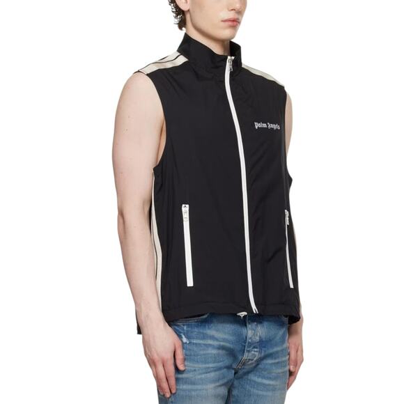 Palm Angels Classic Logo Lightweight Vest in Black size 46 Medium - NWT $930 - Picture 7 of 8